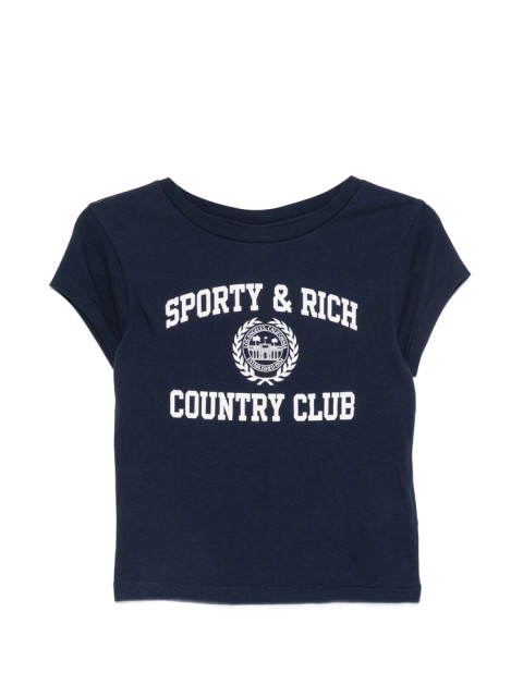[SPORTY & RICH] T-shirts Short Sleeve FW26 TO11176218BL  DNAVY