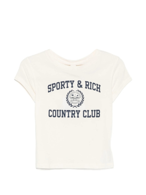 [SPORTY & RICH] T-shirts Short Sleeve FW26 TO11176218WH  ECRU