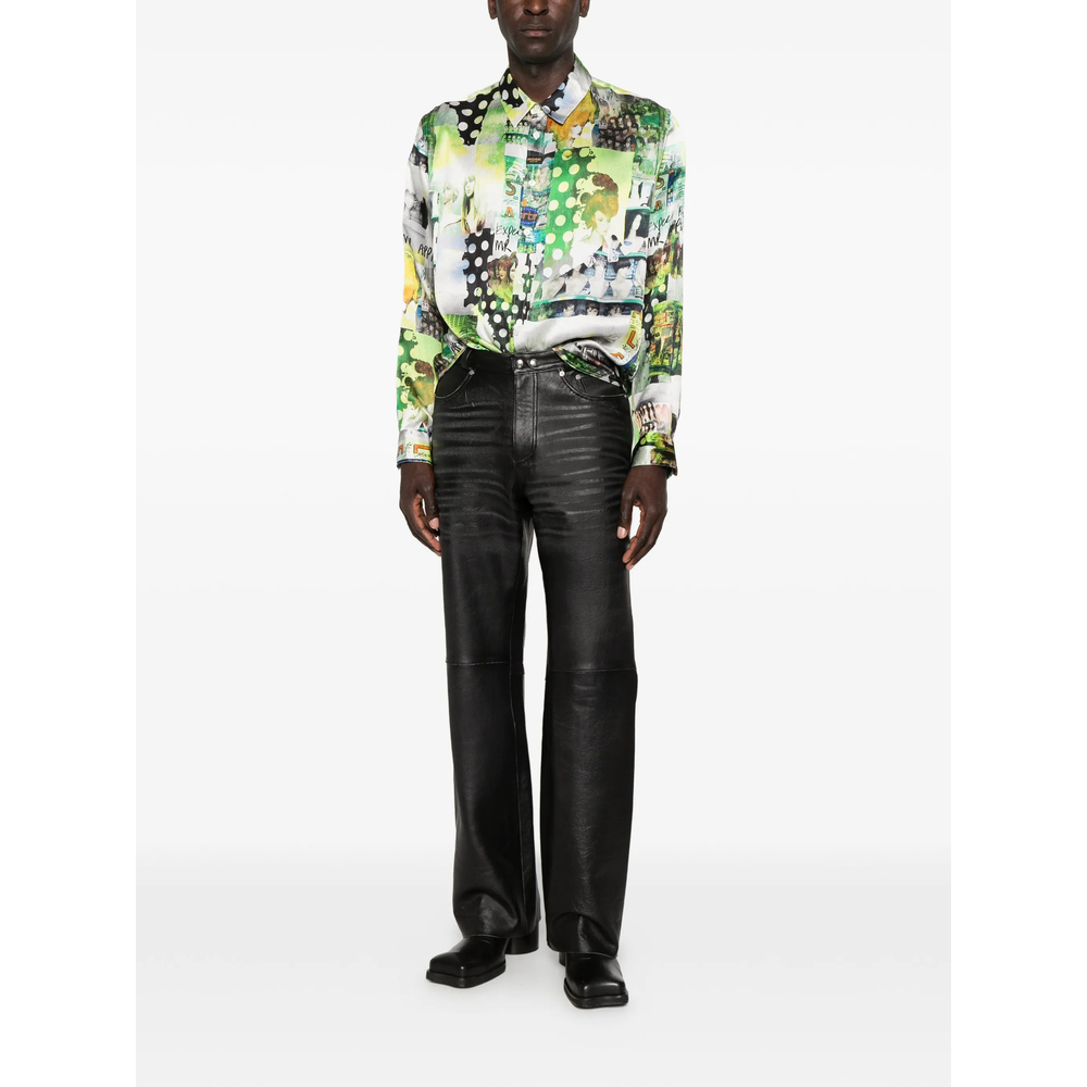 [Martine Rose] Shirts Long Sleeve SS26 401WF09422  GRN