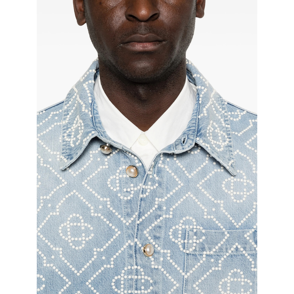 [Casablanca] Shirts Long Sleeve SS26 SS26-SH-243 01 PEARL