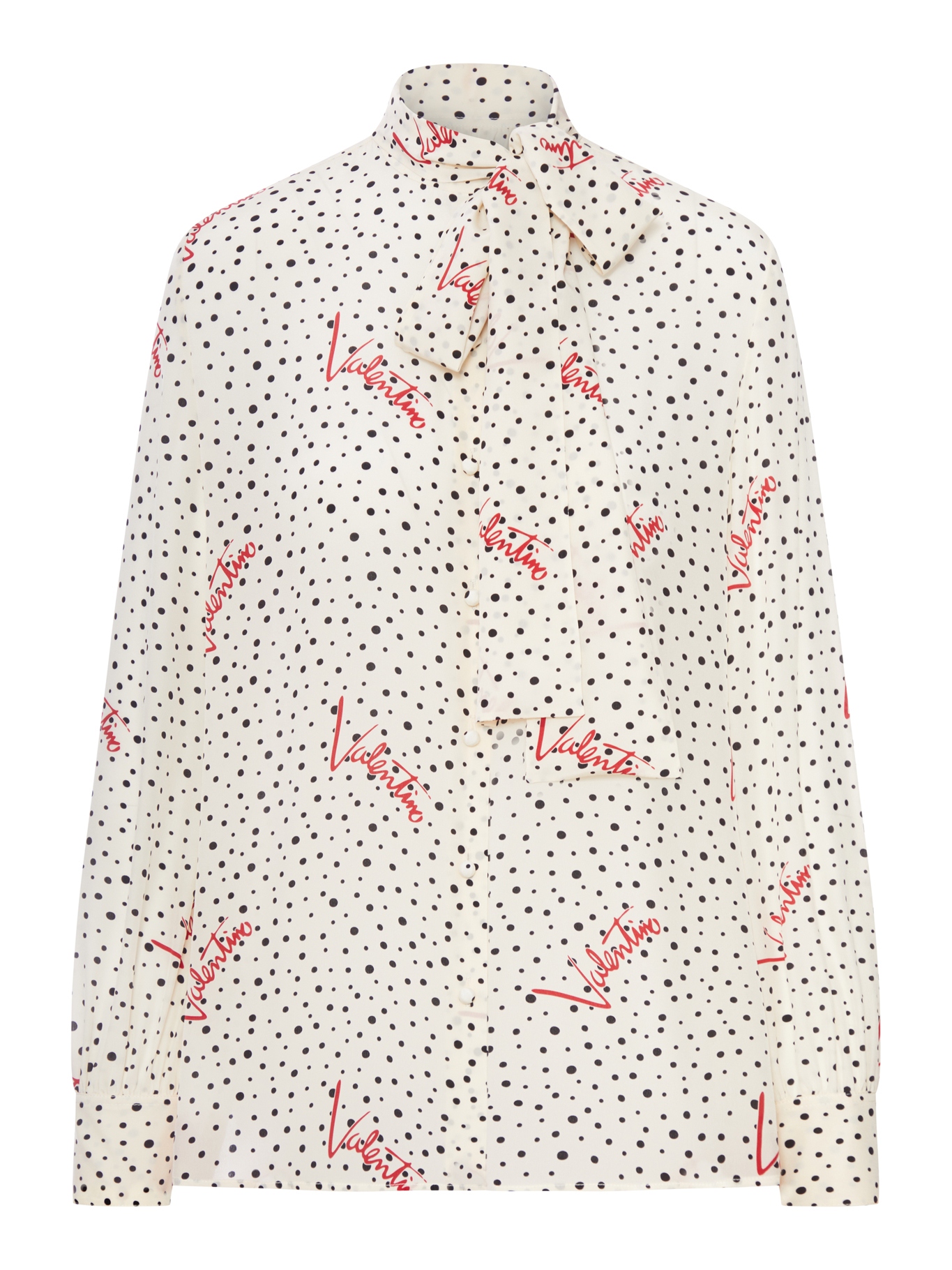 [Valentino Garavani] Shirts Long Sleeve FW26 9B3AB8N0A9N3G5 VANILLA BLACK PARIS