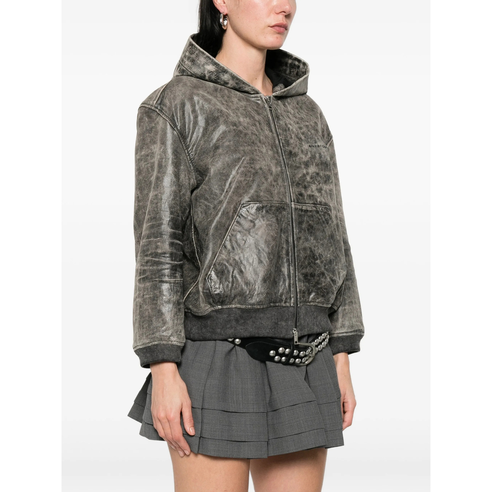 [ALEXANDER WANG] Leather Jacket SS26 1WC2262731  051A