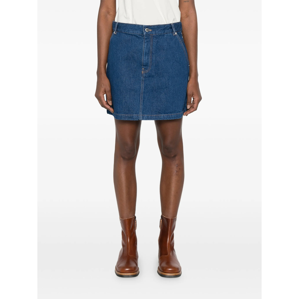 [MAISON KITSUNE] Mini skirt SS26 QW01501WD4023  WAIND