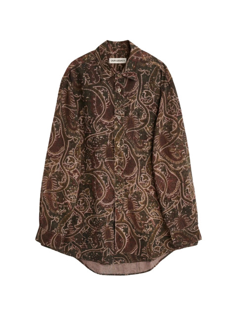 [Our Legacy] Shirts Long Sleeve SS26 M2262VSP  SNAKE