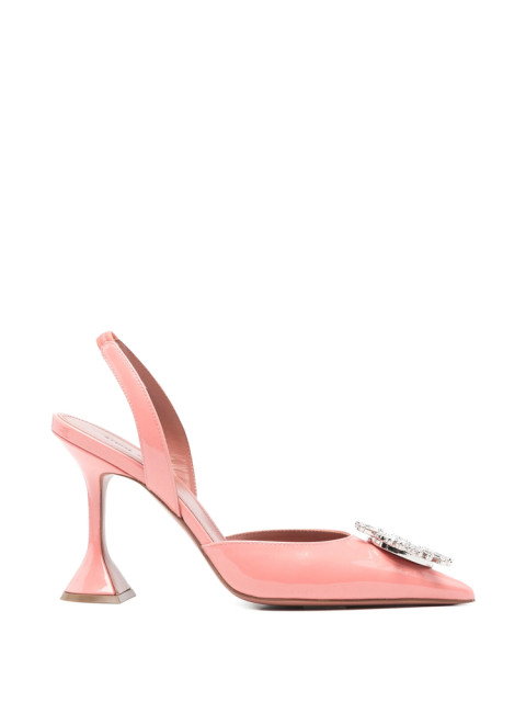 [Amina Muaddi] Boots SS26 BEGUM SLING 95 PEACH