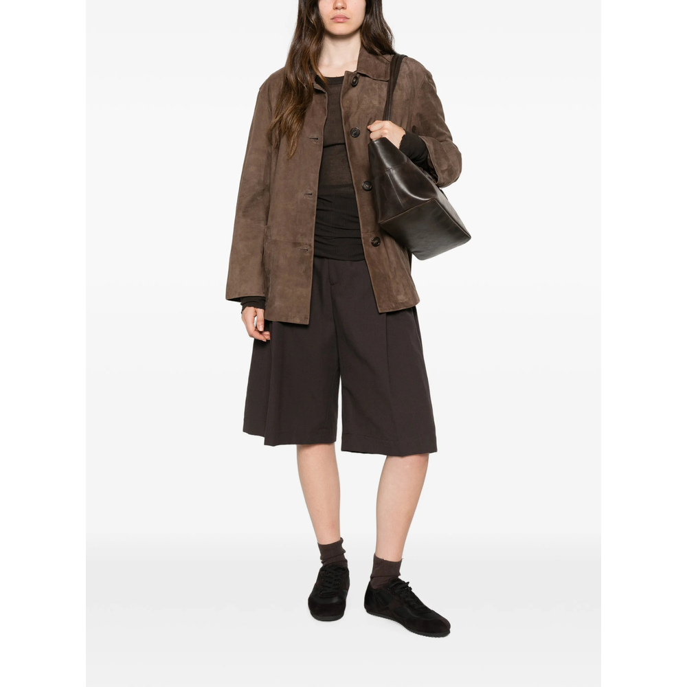 [S Max Mara] Leather Jacket FW26 SMMASTRALE 006F 001