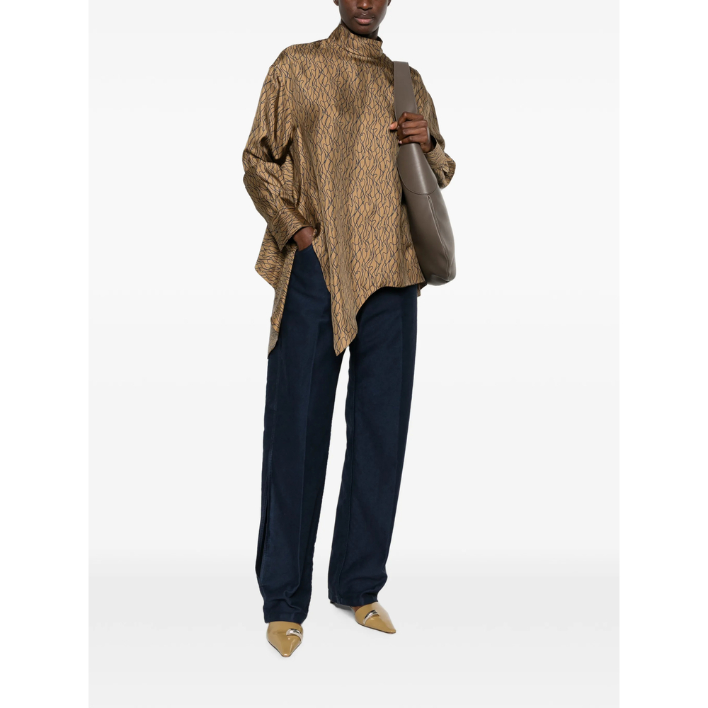 [Ferragamo] Blouse FW26 13I573 0796272 BEIGE
