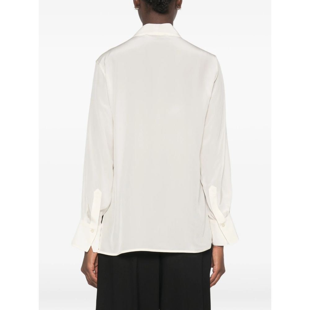 [VICTORIA BECKHAM] Shirts Long Sleeve FW26 1326WSH007339B  IVORY