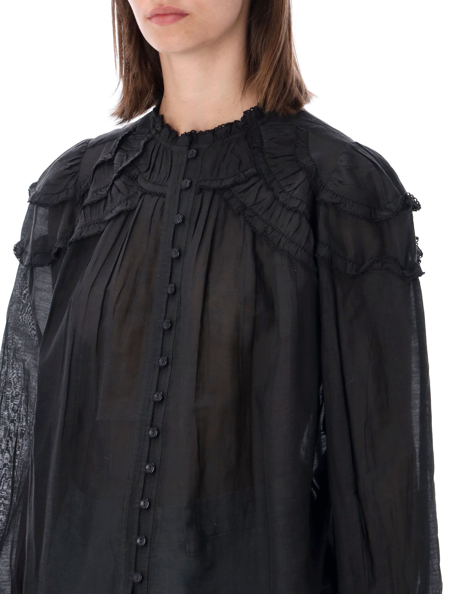 [Marant Etoile] Blouse FW26 HT0681FBB3J04E01BK