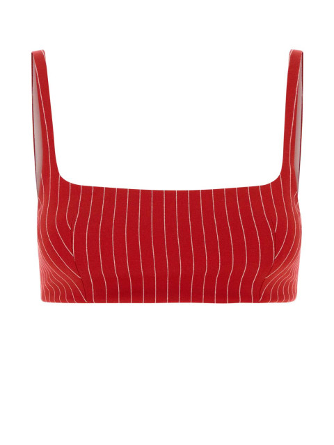 [ORIANE] Knitwear SS26 BRALETTE REDSTRIPES