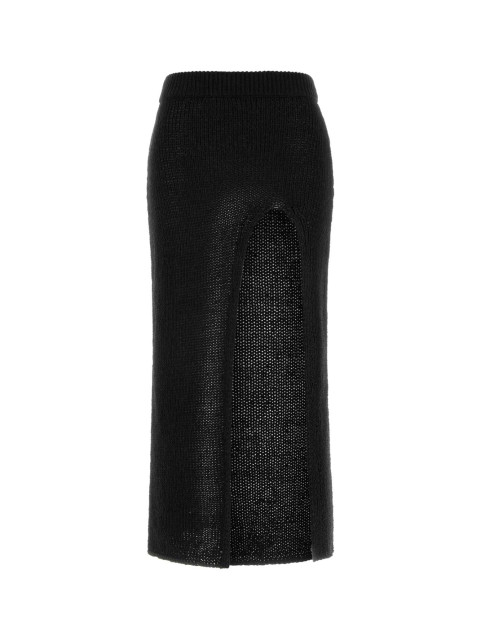 [Alanui] Long skirt SS26 LWHL02CR26KNI0011010 BLACK
