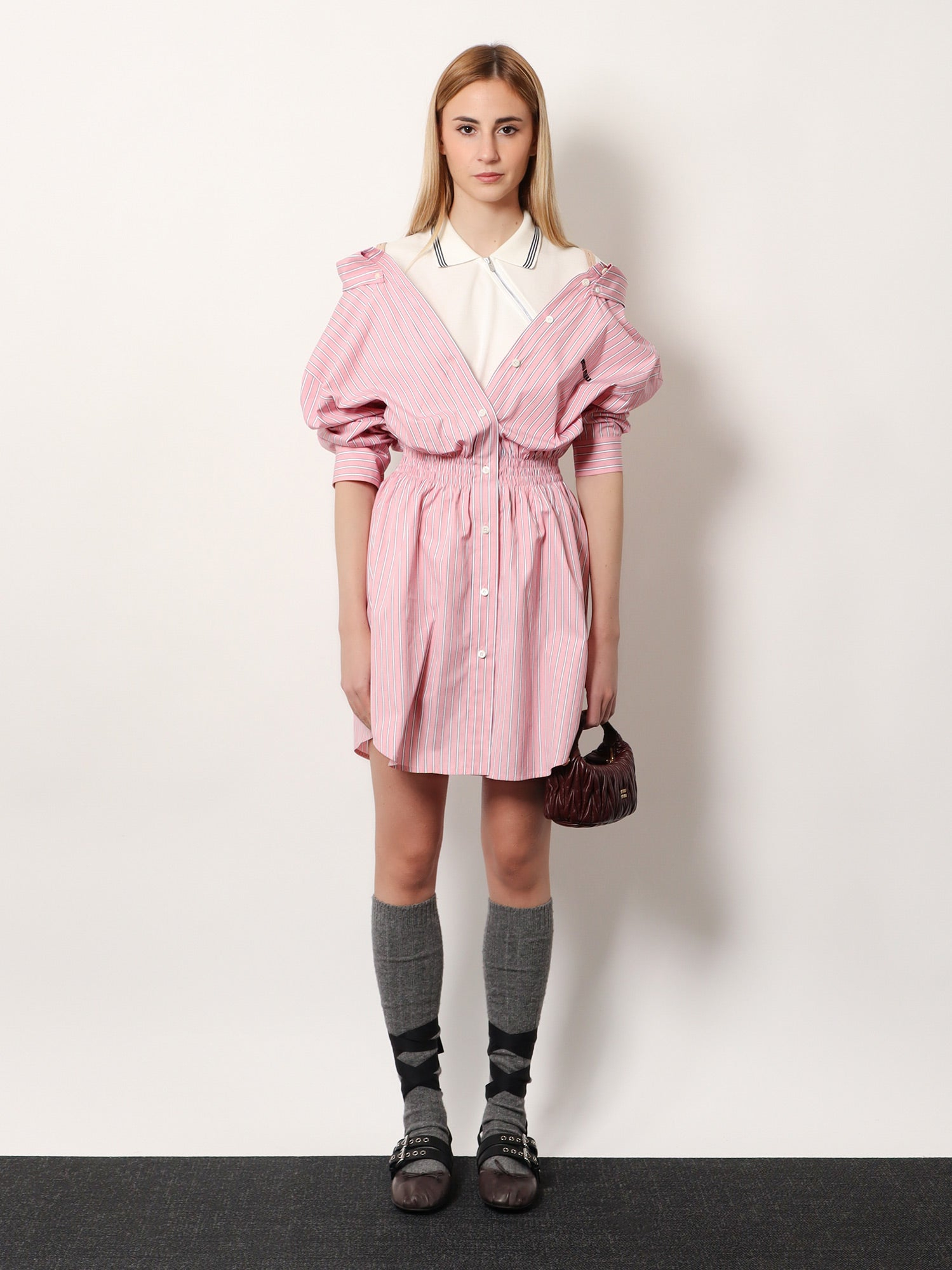 [Miu Miu] Long sleeve dress SS26 MF6125SOOO180UF0028