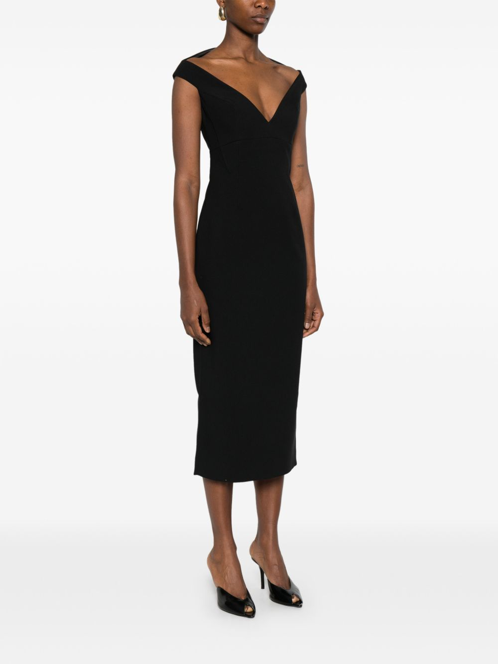 [Solace London] Sleeveless dress SS26 OS47051BLACK