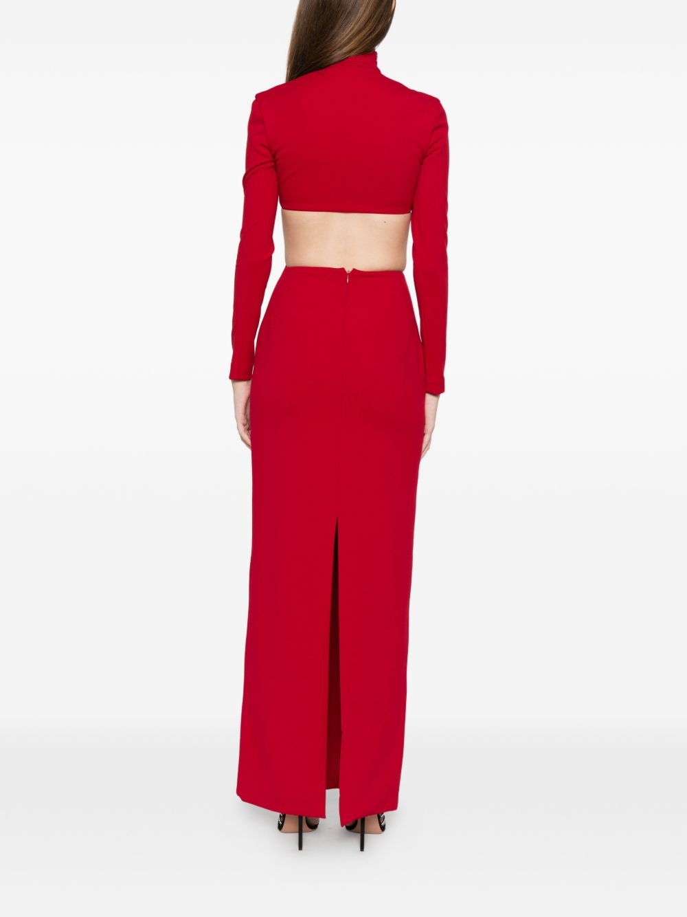 [Solace London] Long sleeve dress SS26 OS46036RED