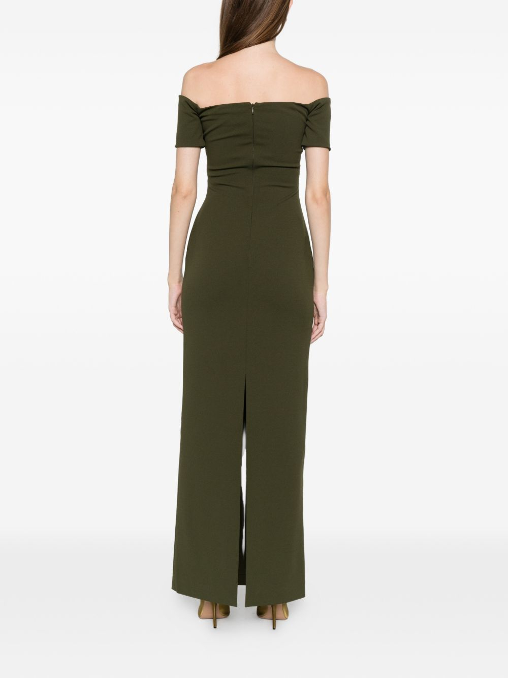 [Solace London] Sleeveless dress SS26 OS46026DARKOLIVE