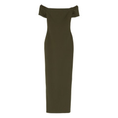 [Solace London] Sleeveless dress SS26 OS46026DARKOLIVE