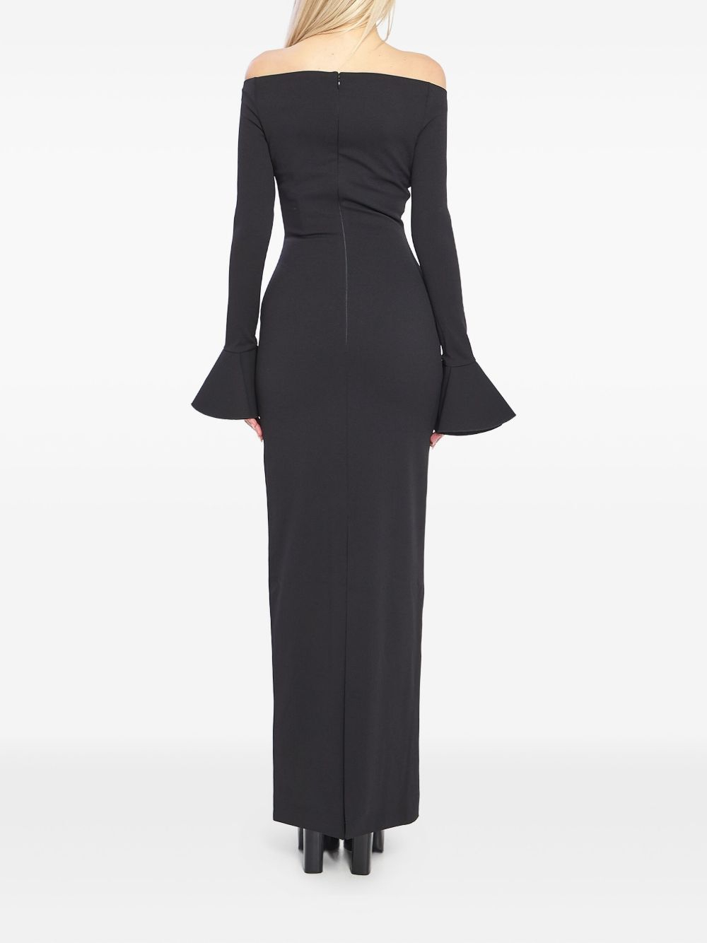 [Solace London] Long sleeve dress SS26 OS46053BLACK