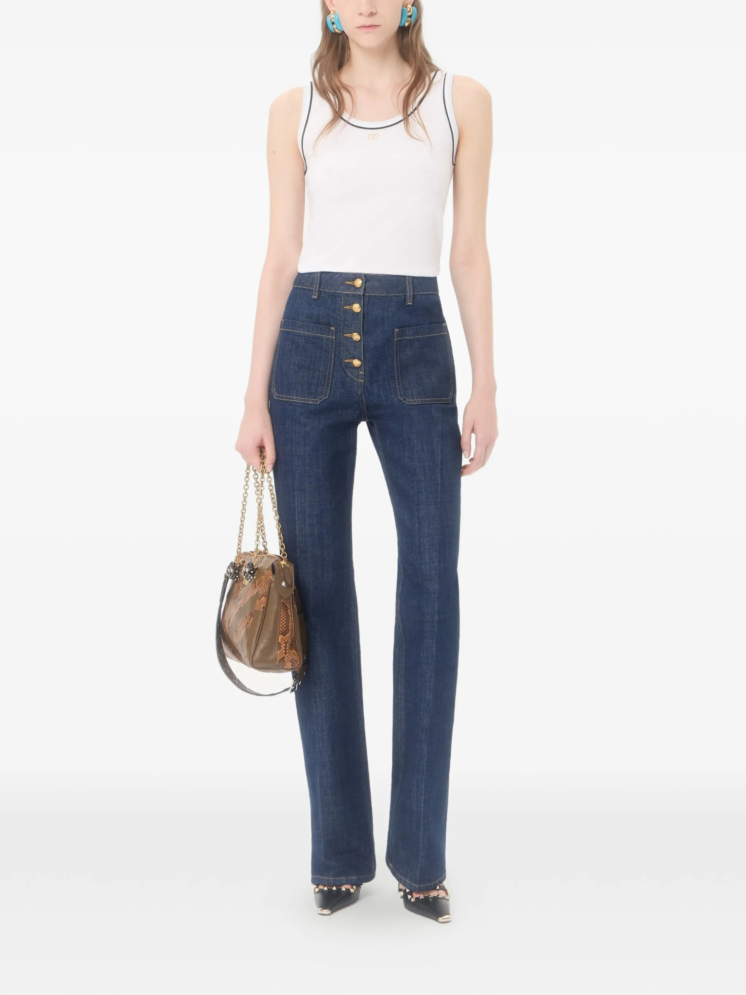 [Valentino Garavani] Tank top FW26 9B3MC02QAA50NI