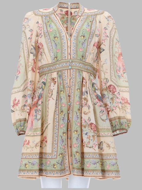 [Zimmermann] Long sleeve dress FW26 0932DSS264_SATF