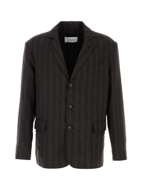 [Salvatore Ferragamo] Blazer SS26 145443793130 EXPRESSONEWNAVY