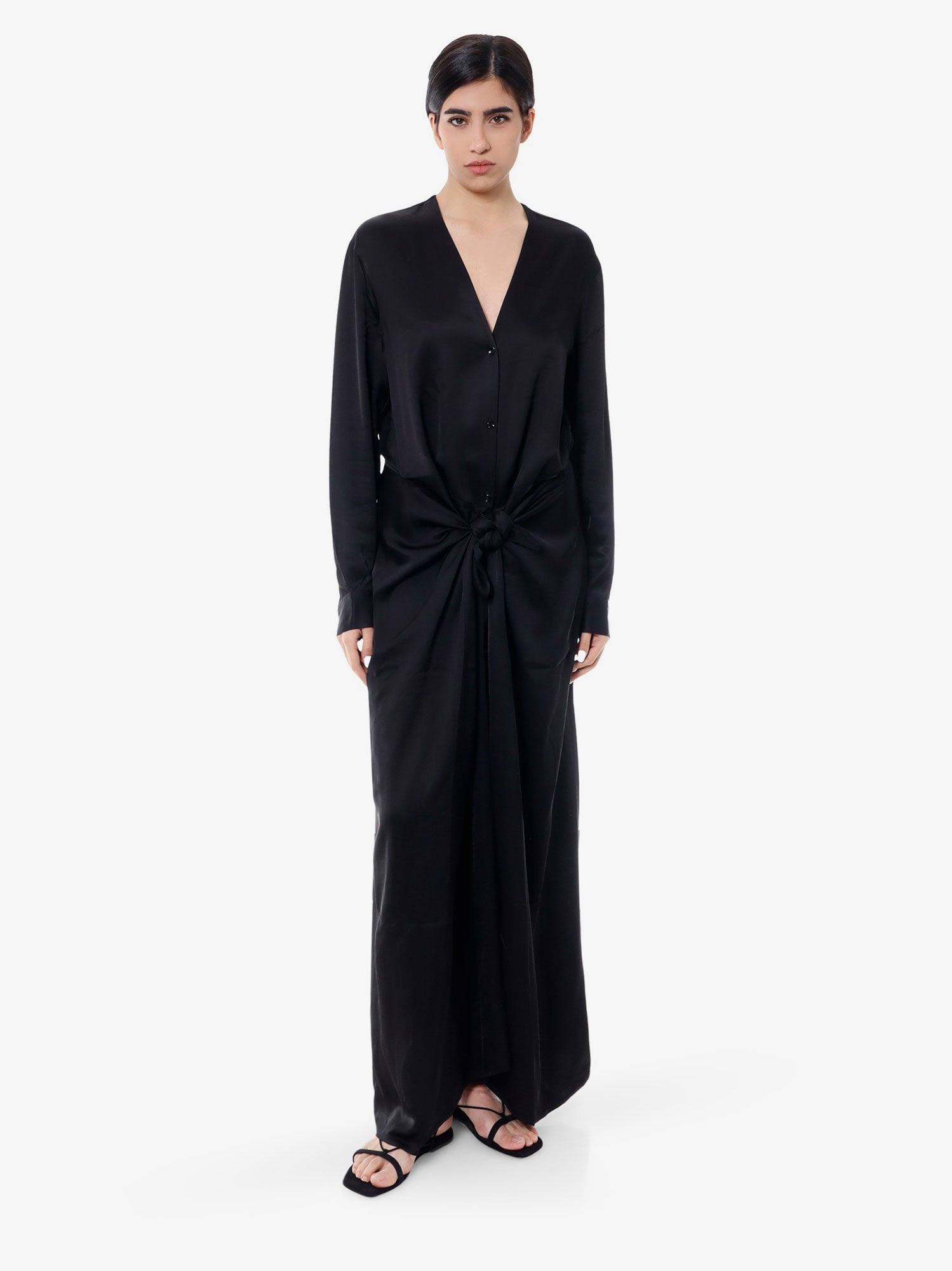 [TOTEME] Long sleeve dress SS26 242WRD1730FB0160_001