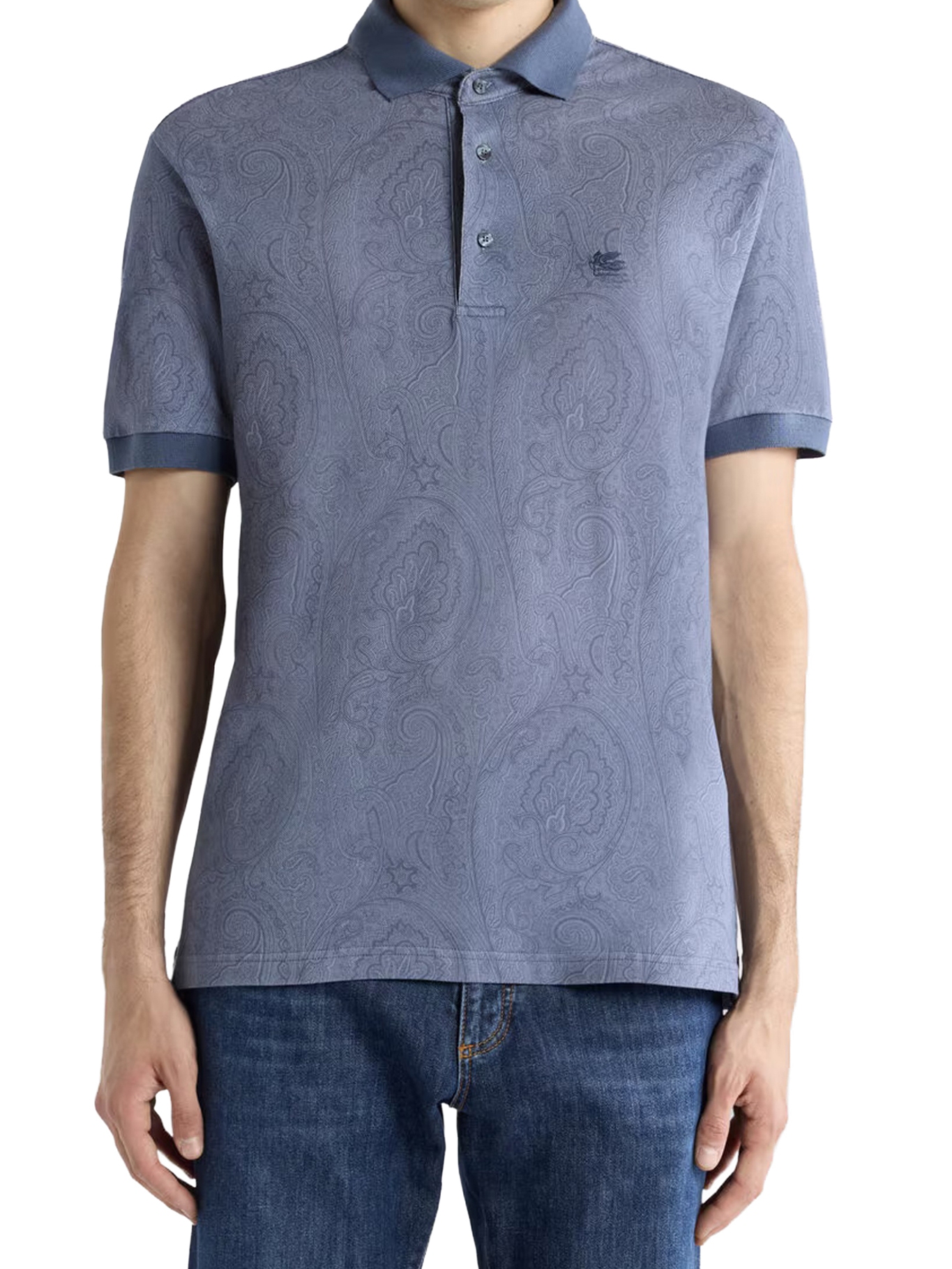 [Etro] T-shirts Short Sleeve FW26 MRMD0004AKF84X0880 BLUE
