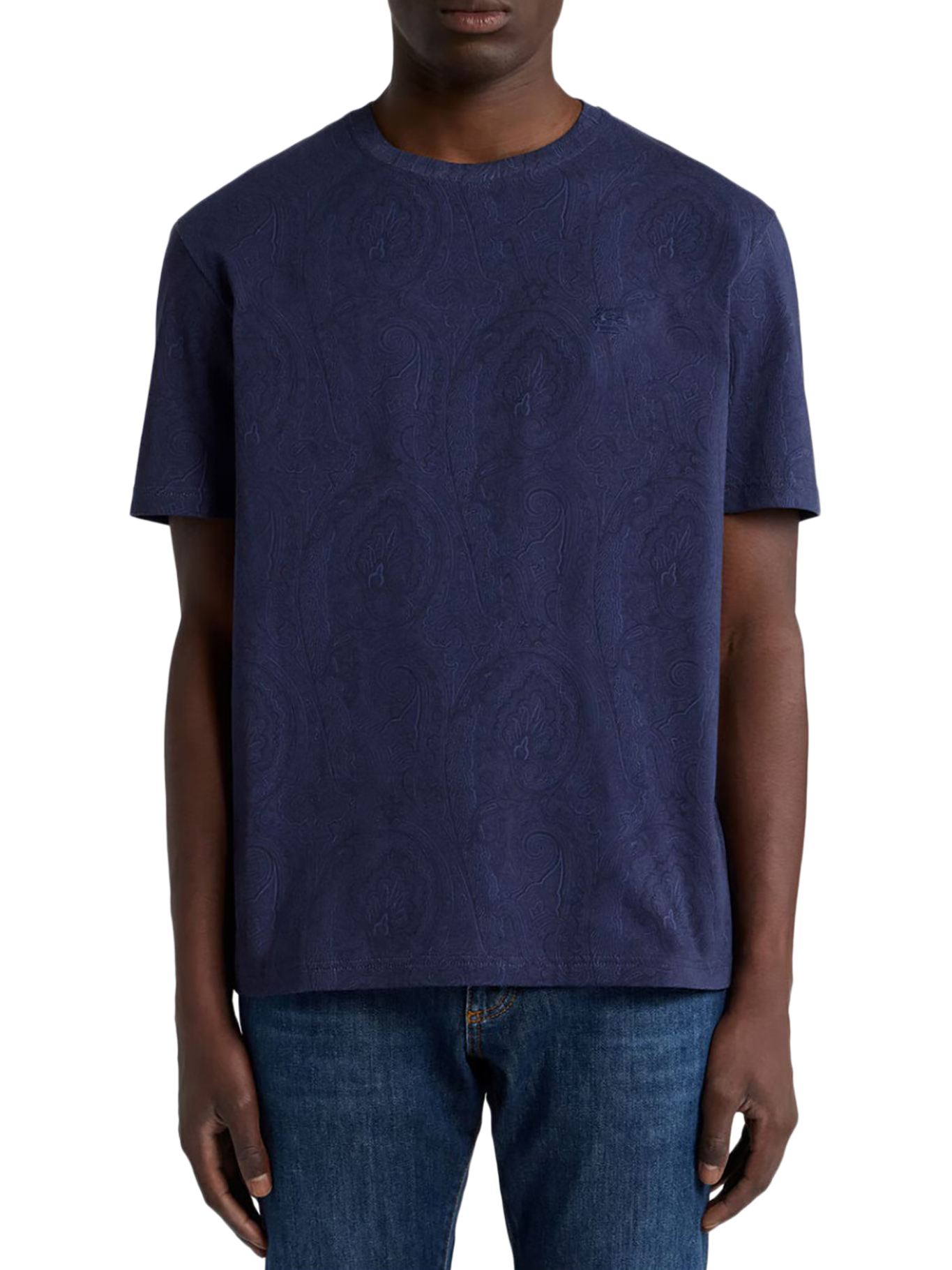 [Etro] T-shirts Short Sleeve FW26 MRMA0002AK17DB0065 BLUE