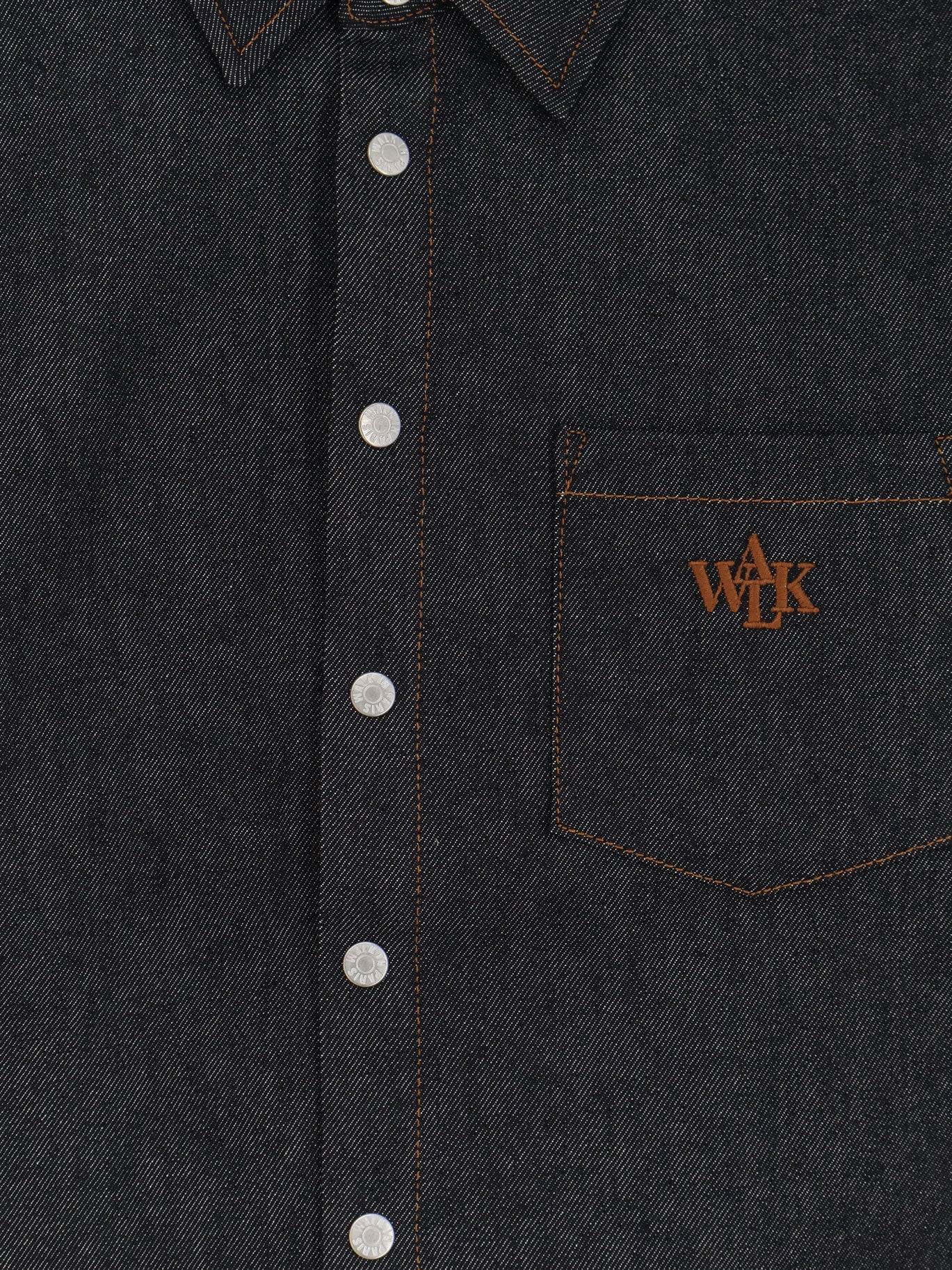 [WALK IN PARIS] Shirts Short Sleeve SS26 RAWDENIMSHIRTBLEU