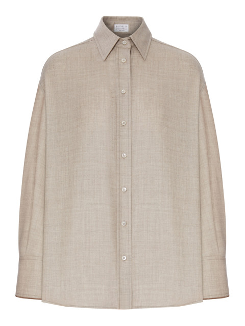 [Brunello Cucinelli] Shirts Long Sleeve FW26 MP550M1M06C1131 BEIGE