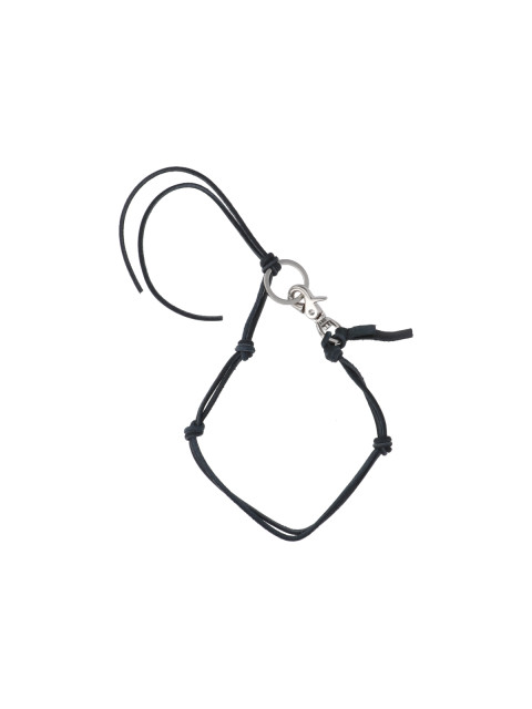 [Our Legacy] Necklace SS26 A2208LBLBLACK LEATHER