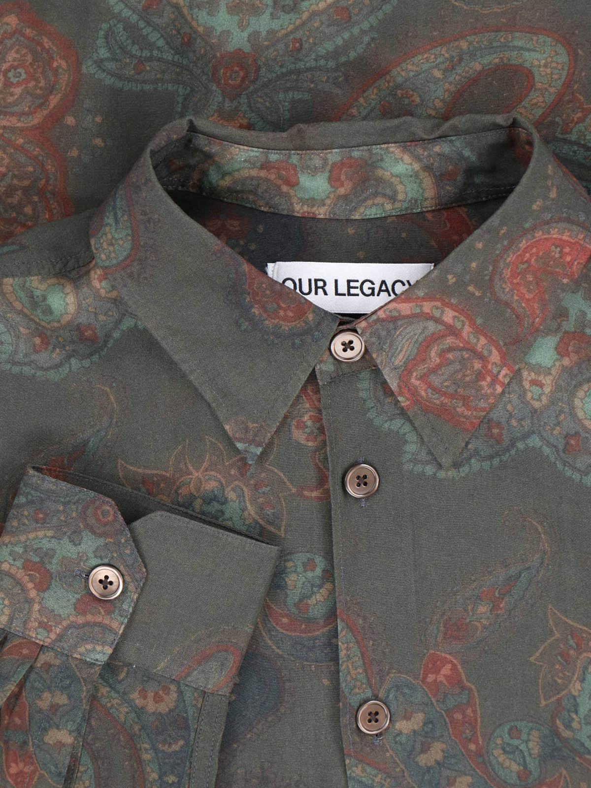 [Our Legacy] Shirts Long Sleeve SS26 M2262BFPFORGOTTEN PAISLEY PRINT