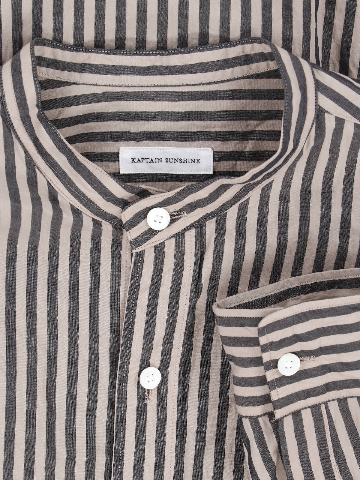 [Kaptain Sunshine] Shirts Long Sleeve SS26 KS26SSH06INK BLACK ALMOND