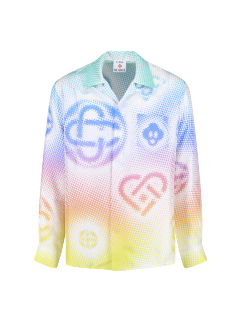 [Casablanca] Shirts Long Sleeve SS26 M SP26 SH 006 03HALFTONE REPEATS LOGO