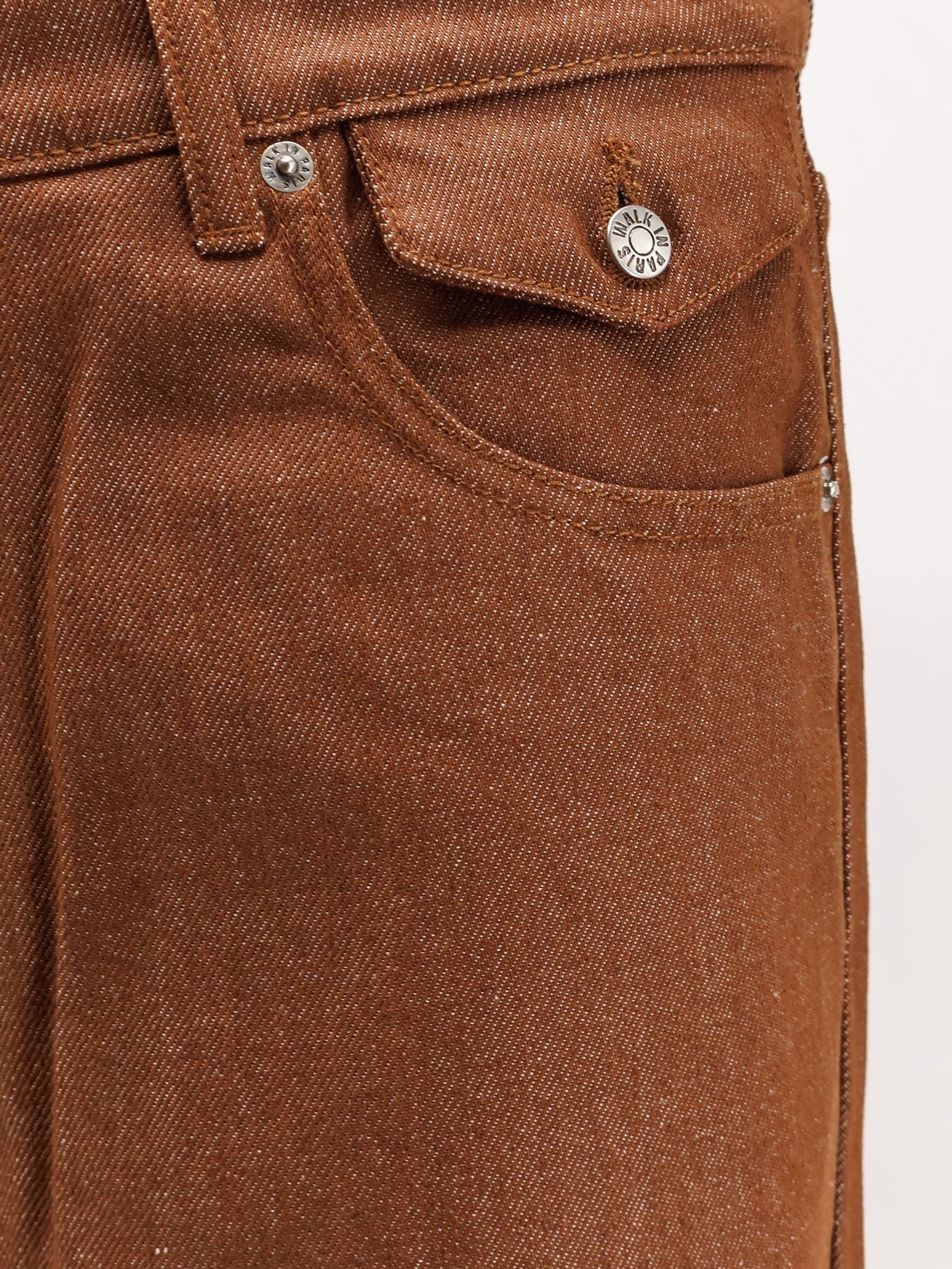 [WALK IN PARIS] Trousers SS26 BROWNDENIMBAGGYMARRON