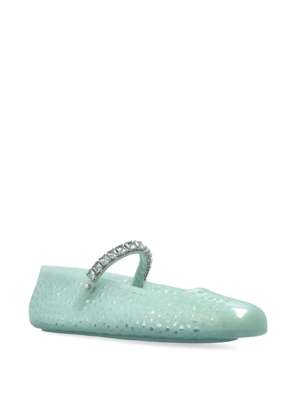 [Jimmy Choo] Flat shoes FW26 THEJELLYNTXLIGHTVERDE/SILVER