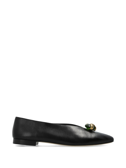 [Jimmy Choo] Flat shoes FW26 MARGOTFLATEPFBLACK/CLOVER