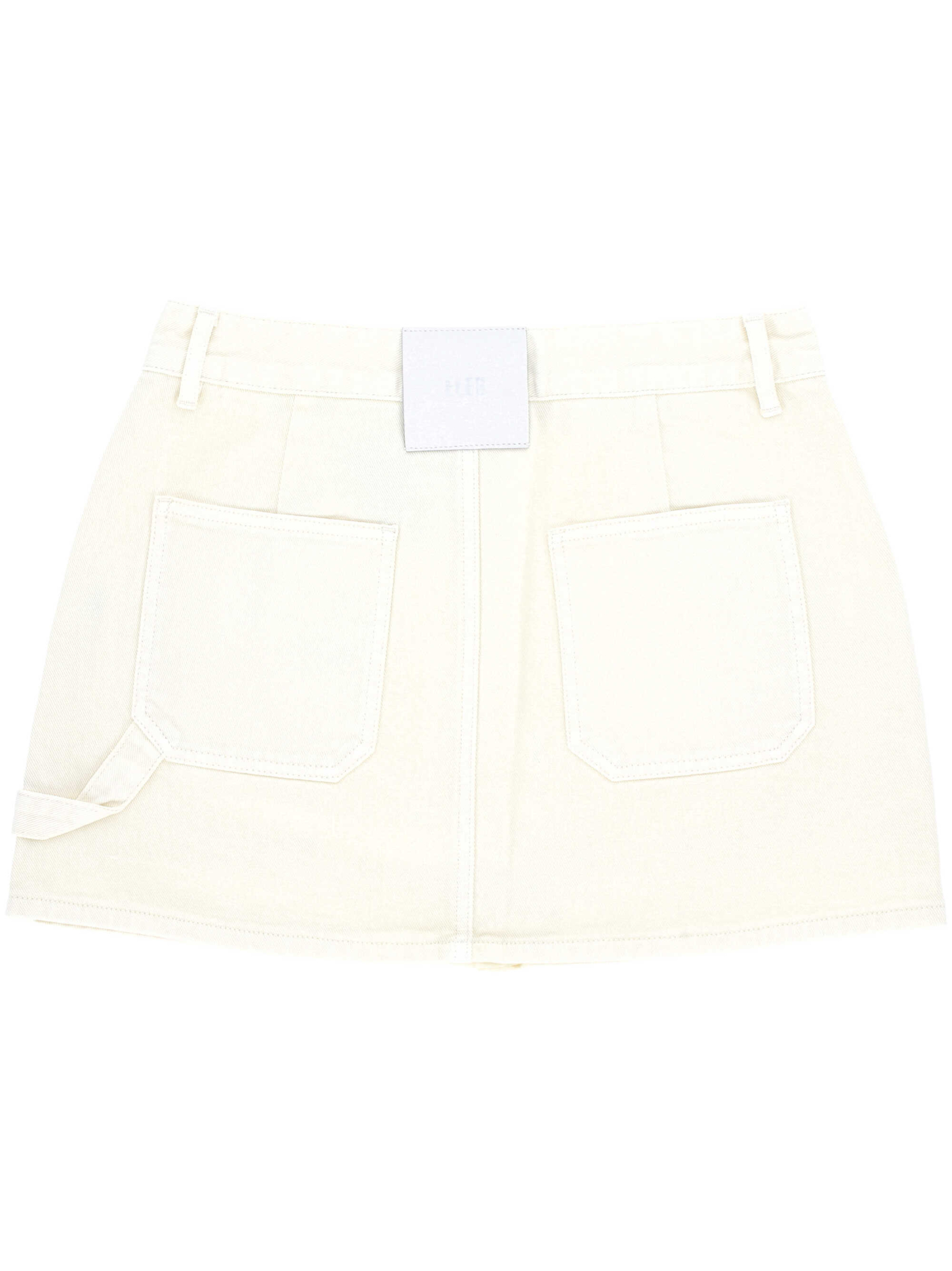 [Eleh] Mini skirt SS26 EL107BIANCO