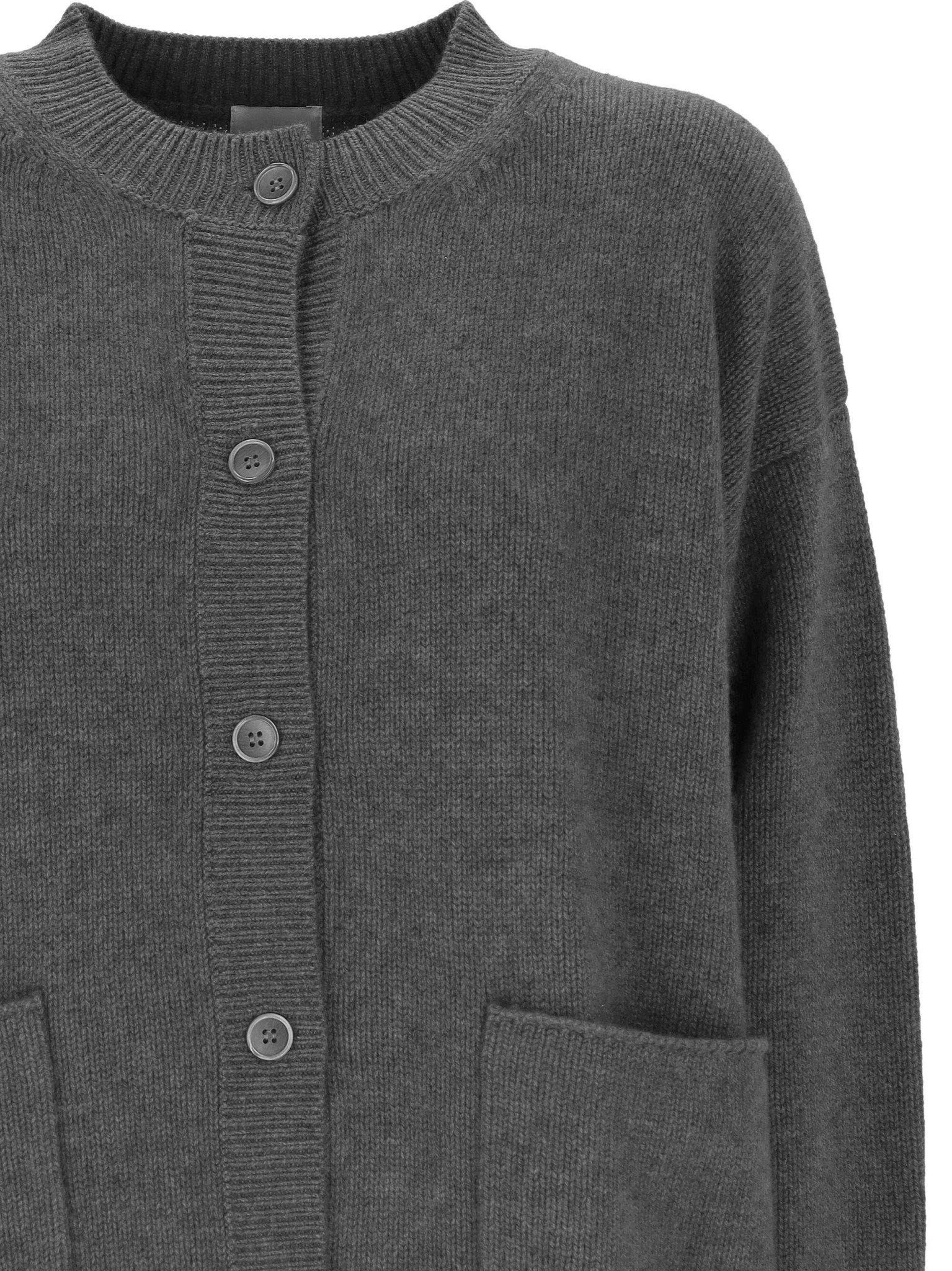 [MADELEINE THOMPSON] Cardigan FW25 AW25C04MID GREY