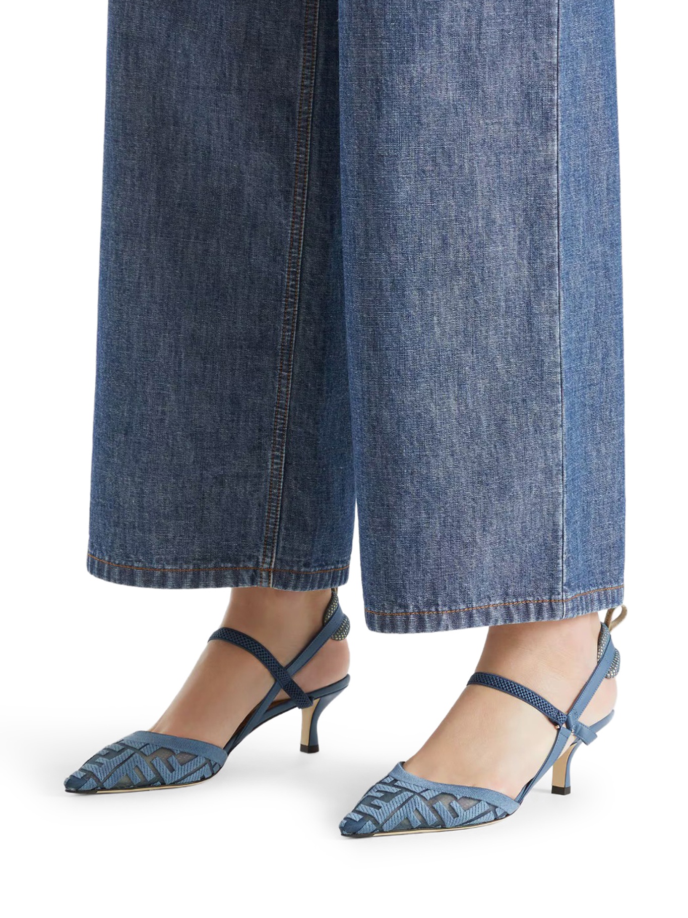 [Fendi] Slingback FW26 8J8558AY0MF1XHP DEEP MIRTO