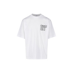[Off-White] T-shirts Short Sleeve FW26 44MAA120F26J00Y100WHITE