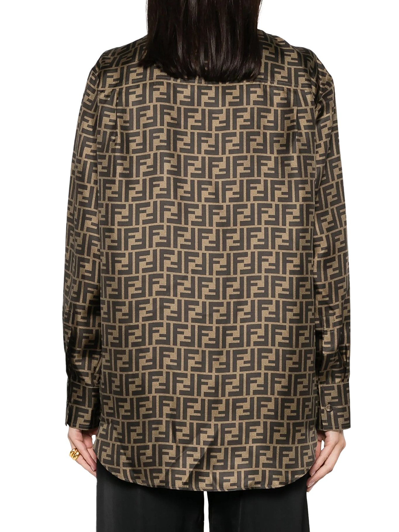 [Fendi] Shirts Long Sleeve FW26 FS8107A8G3F118W TOBACCO