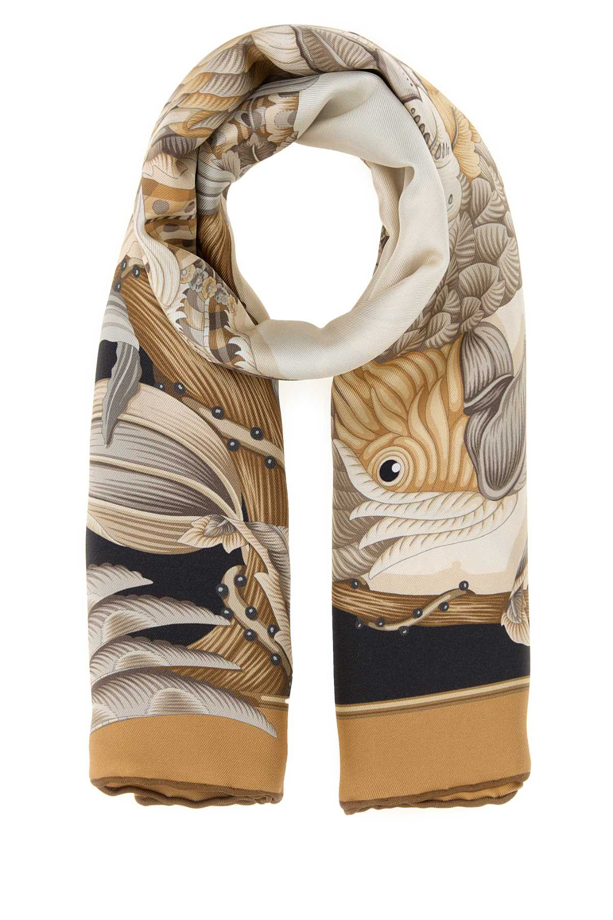 [Salvatore Ferragamo] Scarf FW26 310243795118 BEIGENERO