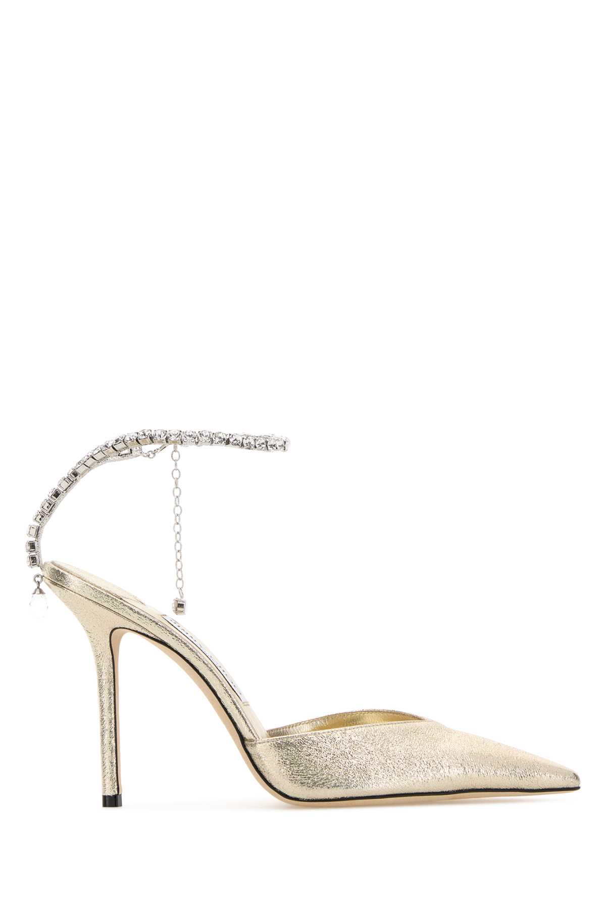 [Jimmy Choo] Sandals FW26 SAEDA100DQM PLATINUMCRYSTAL