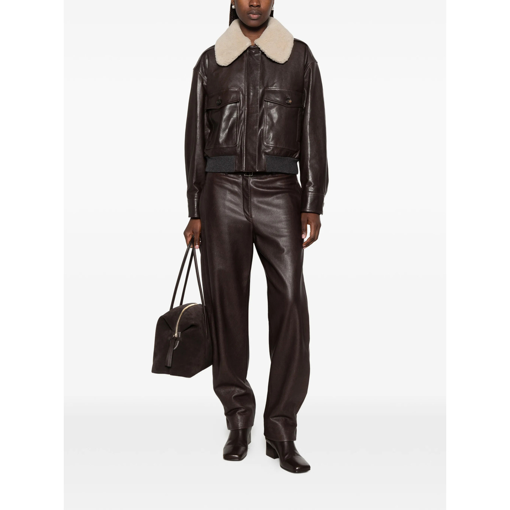 [Brunello Cucinelli] Leather Jacket FW26 MPCTN7656P  C4192