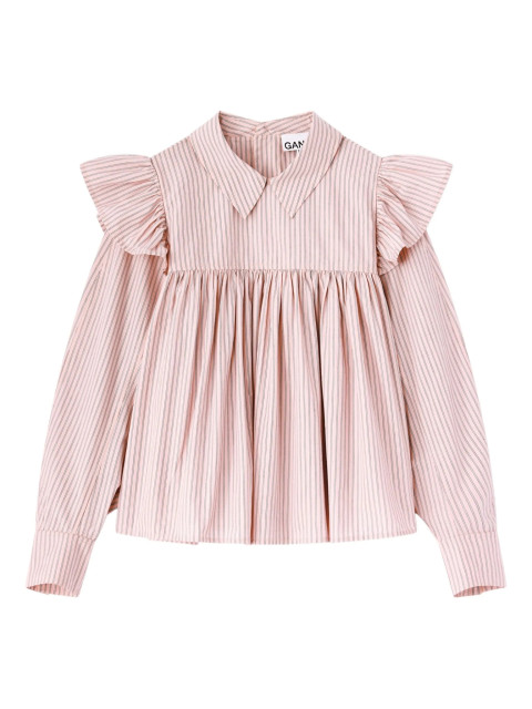 [GANNI] Shirts Long Sleeve SS26 A1040084868