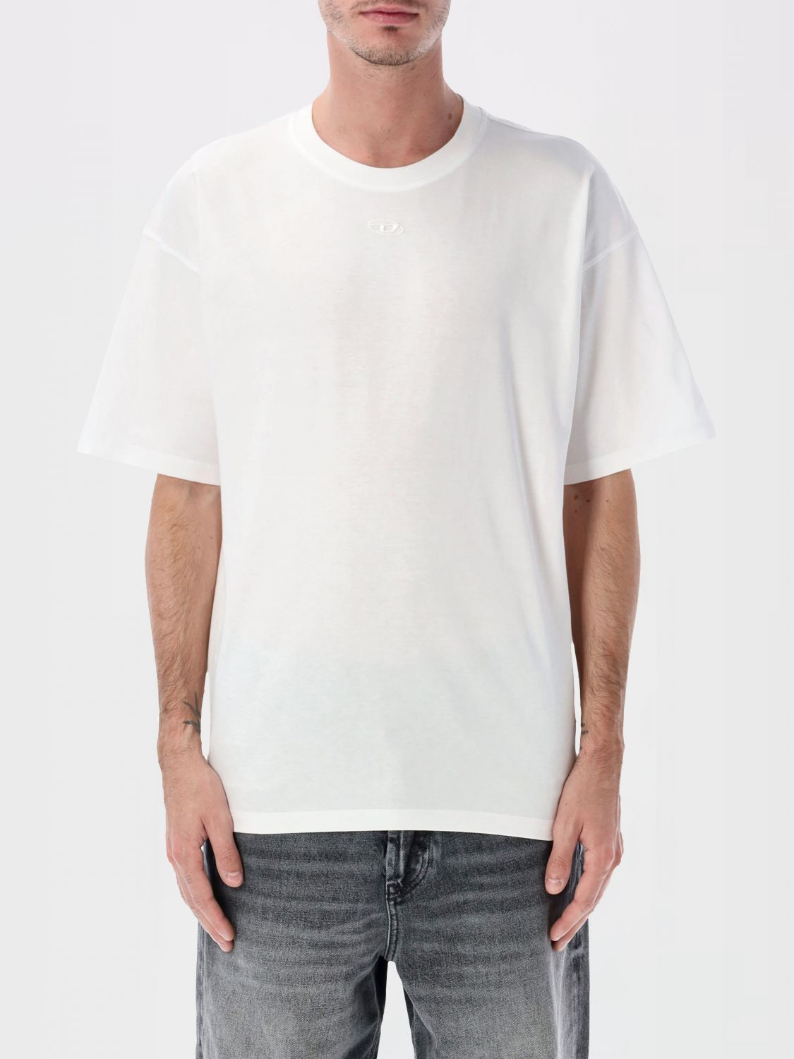 [Diesel] T-shirts Short Sleeve SS26 A215620PLAT 100