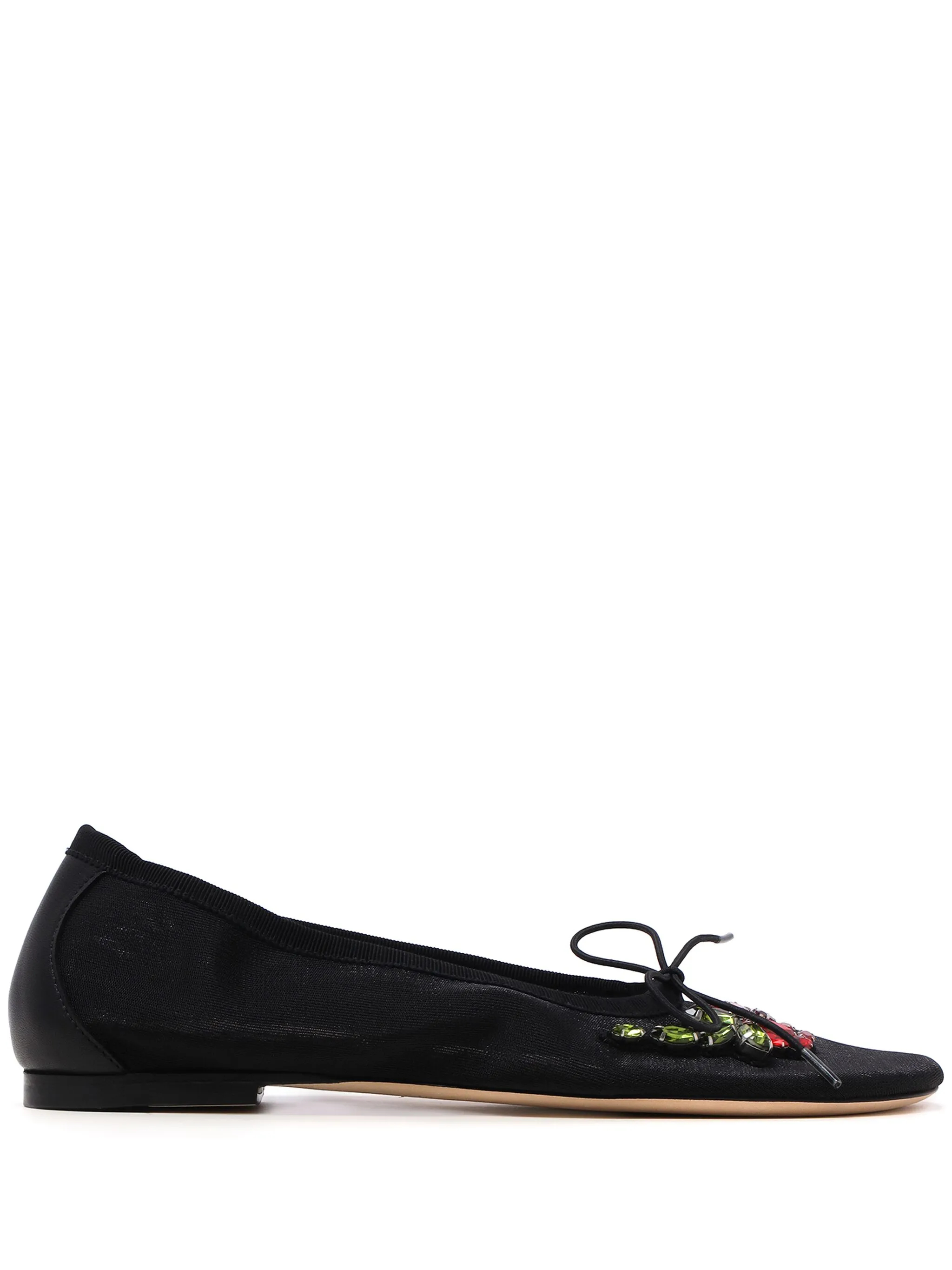 [Simone Rocha] Flat shoes SS25 RMP27B0804BLACK/RED MULTI