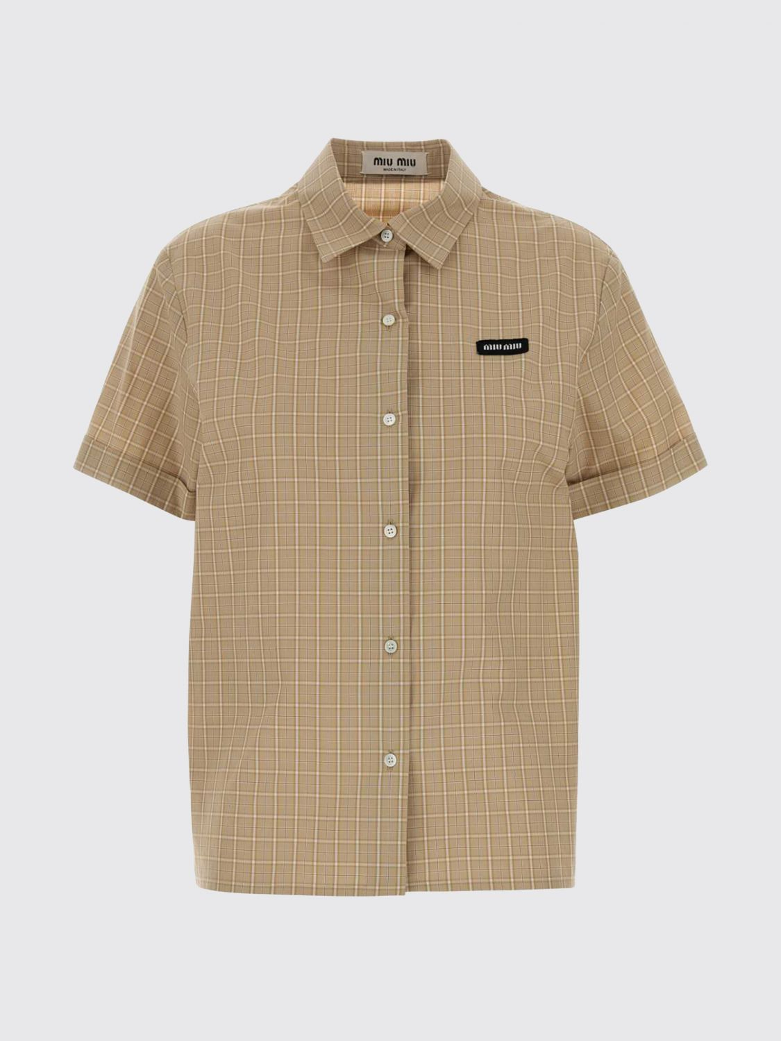 [Miu Miu] Shirts Short Sleeve SS26 MK1933SOOO183A F0627