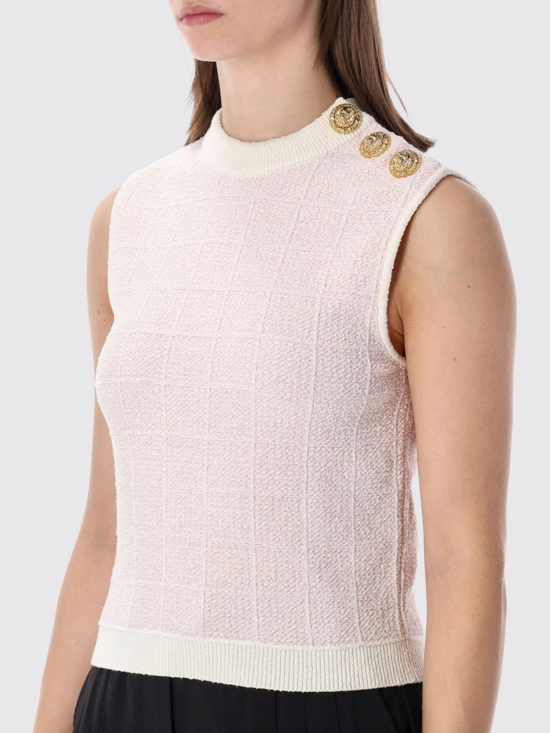 [Balmain] Tank top SS26 GF1AG850KJ48 OIB