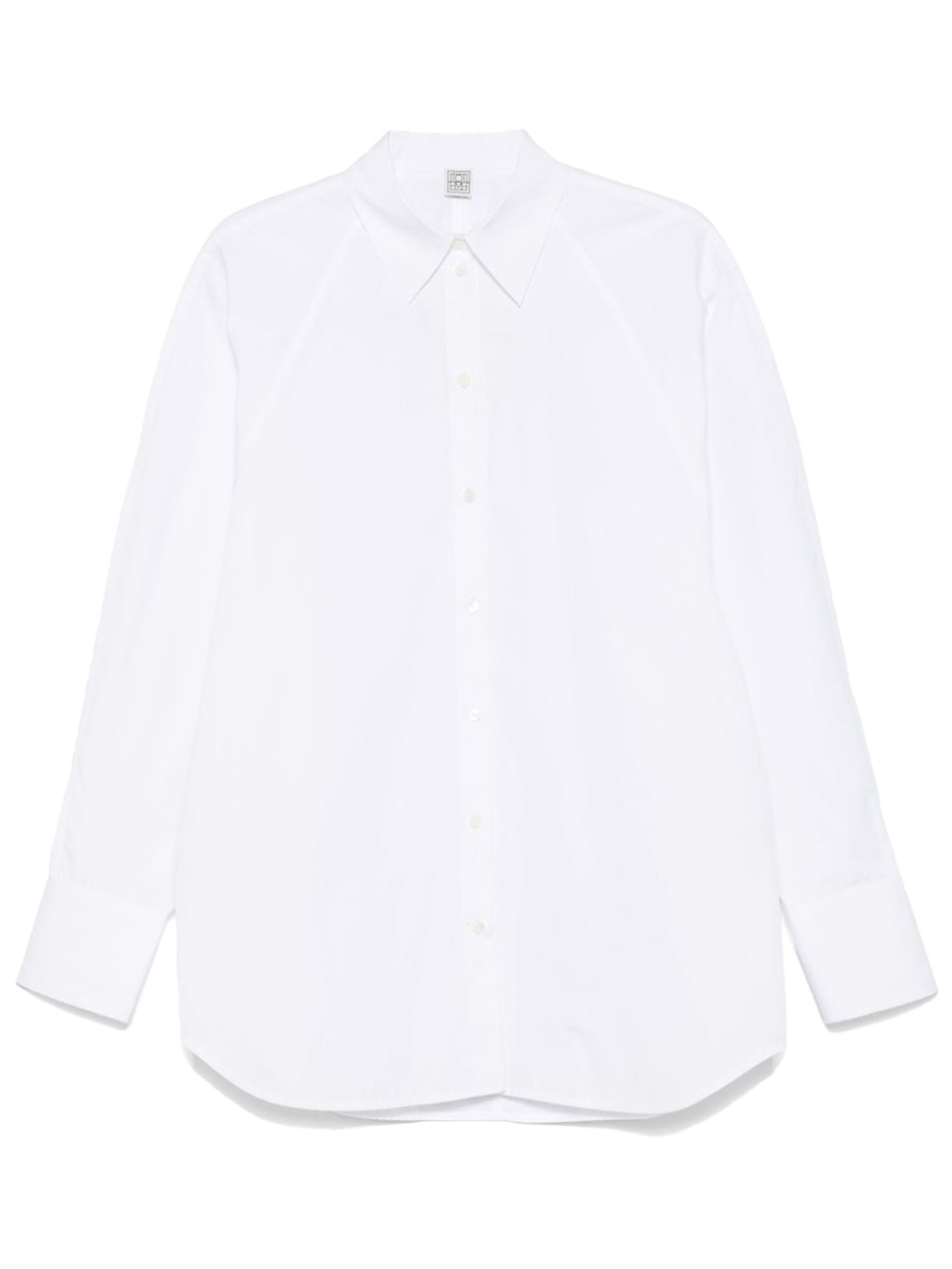 [TOTEME] Shirts Long Sleeve FW25 253WRT0515FB0226_WHITE047